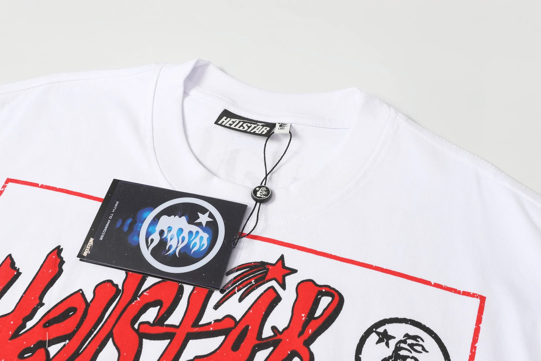 753#White/Black/ ｜ P54 In Stock Hellstar 、 T （fabric):32 240 Sizes（size）：S-M- L- X L （colour）：White、Black.